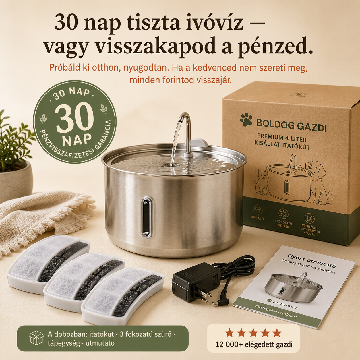 Boldog Gazdi™ Itatókút 2.0 - tisztább, biztonságosabb ivóvízért
